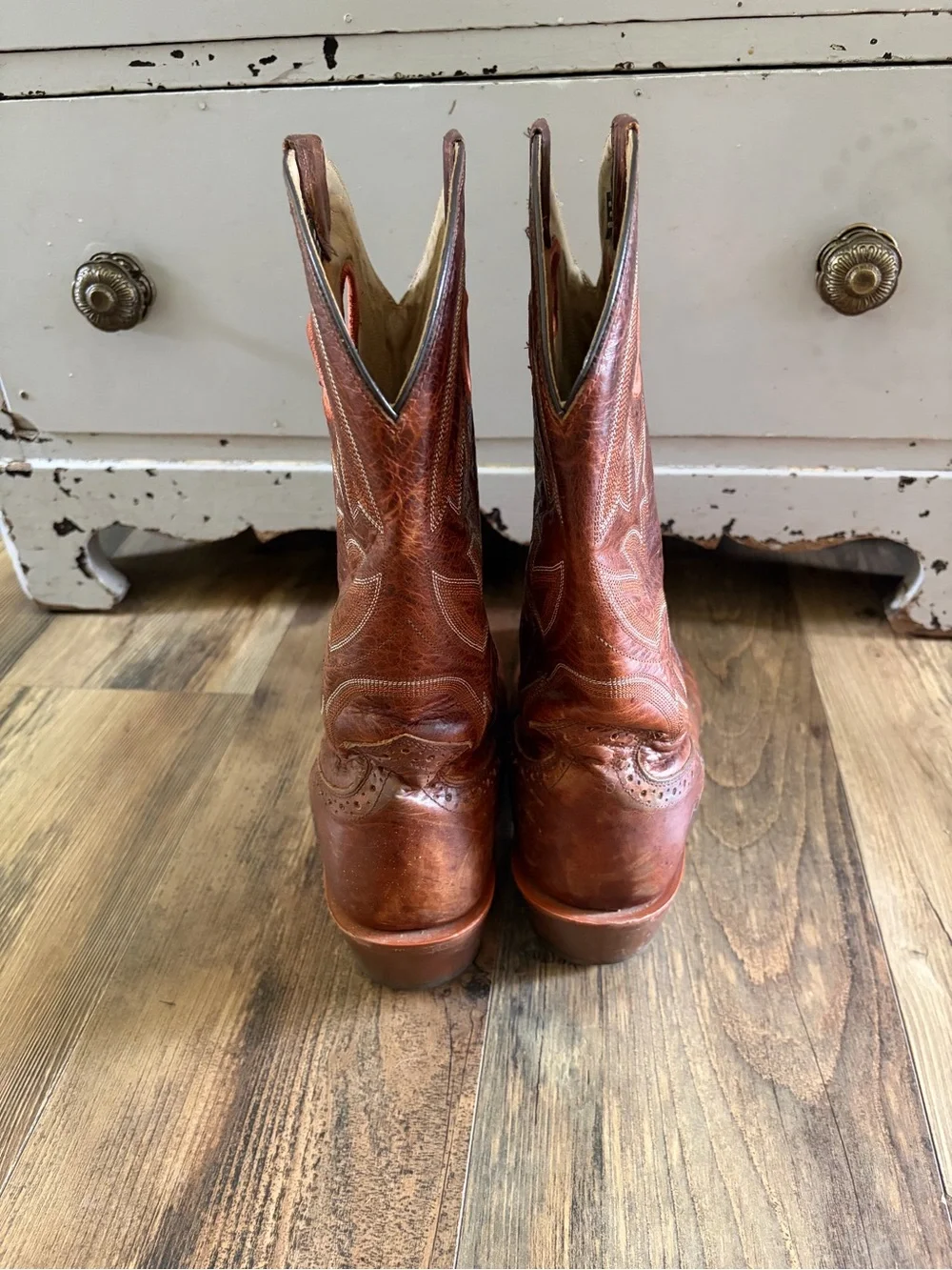 Double H Copper-Brown Leather Men's Western Boots